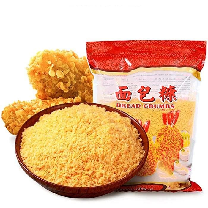 Chapelure Panko Jaune Certifiée HACCP avec 10% d'Humidité pour Aliments Frits - Style Japonais Sans OGM