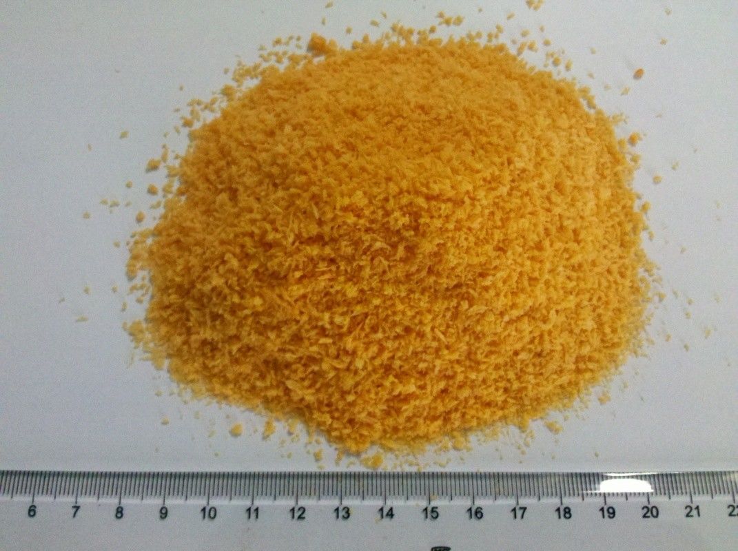 5 mm en forme d'aiguille Panko jaune miettes de pain HACCP certifié pour la friture de crevettes ou de poulet