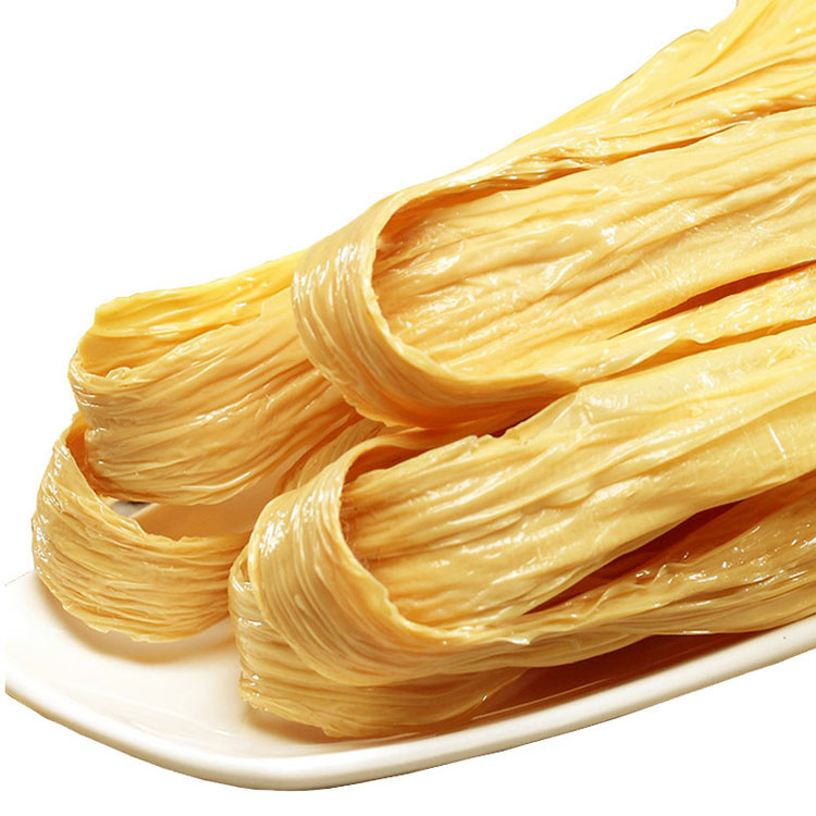 Protéines Fibres Jaune vif Chauve de haricot Tofu Peau de haricot séchée Bâtons de chauve de haricot Carton - 500g