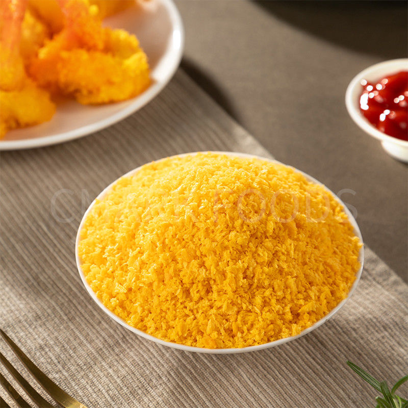 Cmk Blanc ou Jaune Panko miettes de pain croquante Jaune / Blanc / Orange miettes de pain pour les repas délicieux