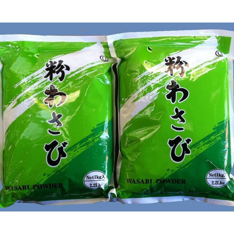 poudre de Wasabi poudre de Wasabi 1 kg poudre de Wasabi assaisonnement épicé 1 kg sac vert poudre de Wasabi pure de qualité ABC