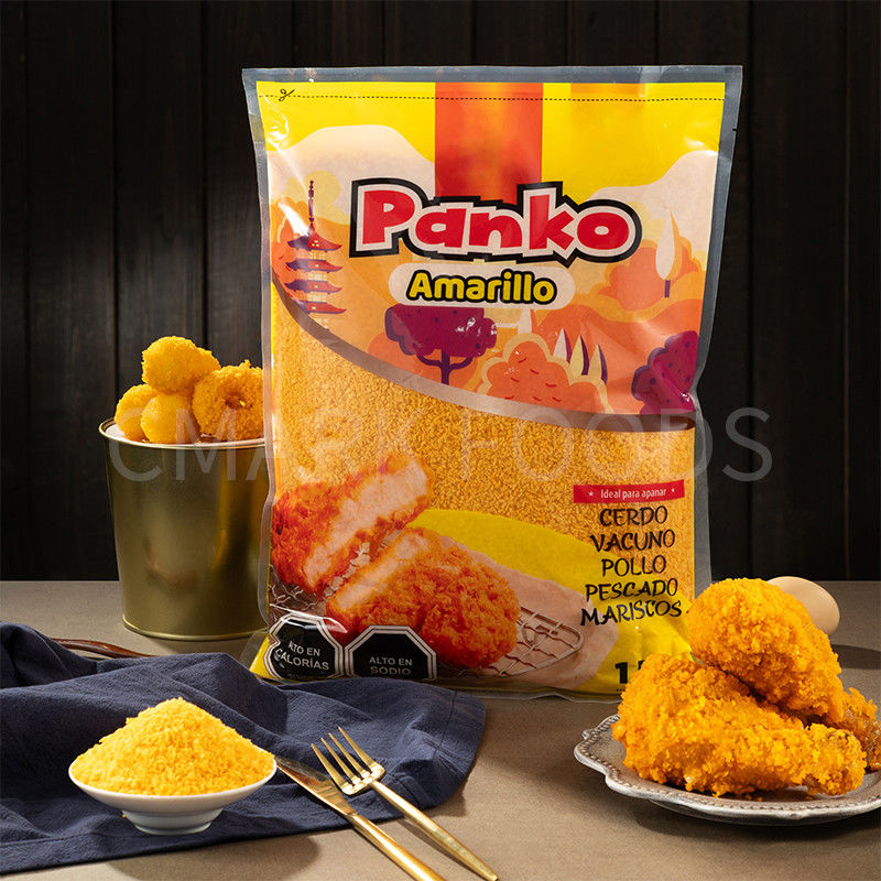 Fabricant professionnel en gros Panko styles japonais miettes de pain de couleur jaune