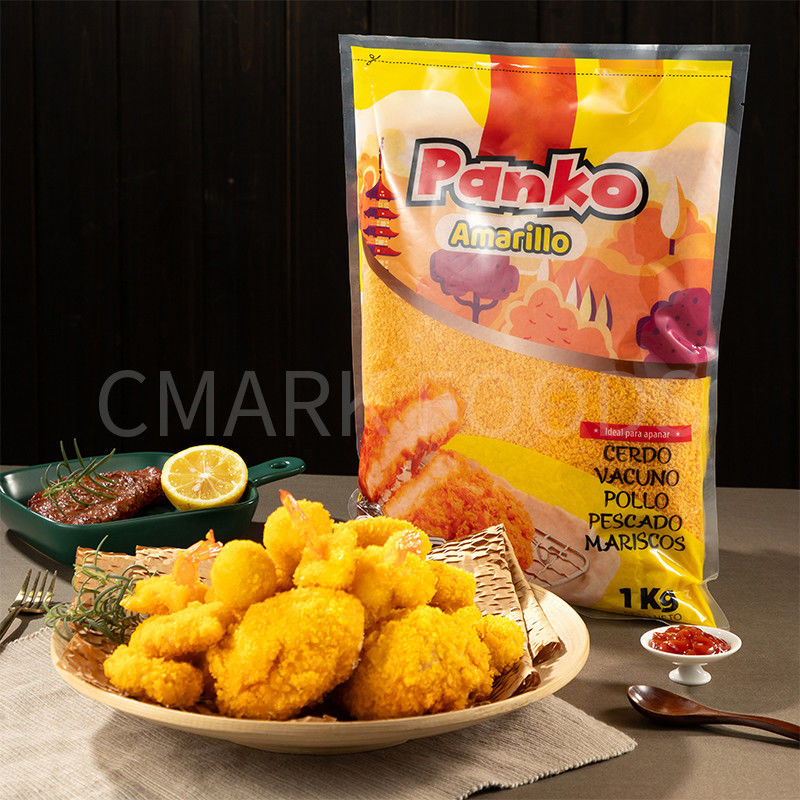 Des miettes de pain de différentes couleurs Panko Crépusculaire Jaune Blanc Et Orange Pour les aliments frits