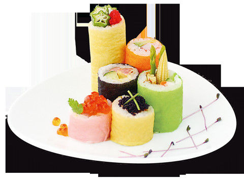 Vente à chaud différentes couleurs Crêpe de soja Mamenori feuilles pour faire du sushi coloré