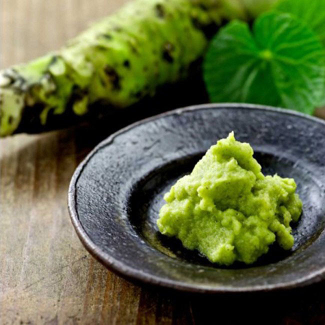 Véritable poudre de wasabi japonais sans arrière-goût brûlant, antibactérienne et réduit l'odeur de poisson pour les sushis et sashimis