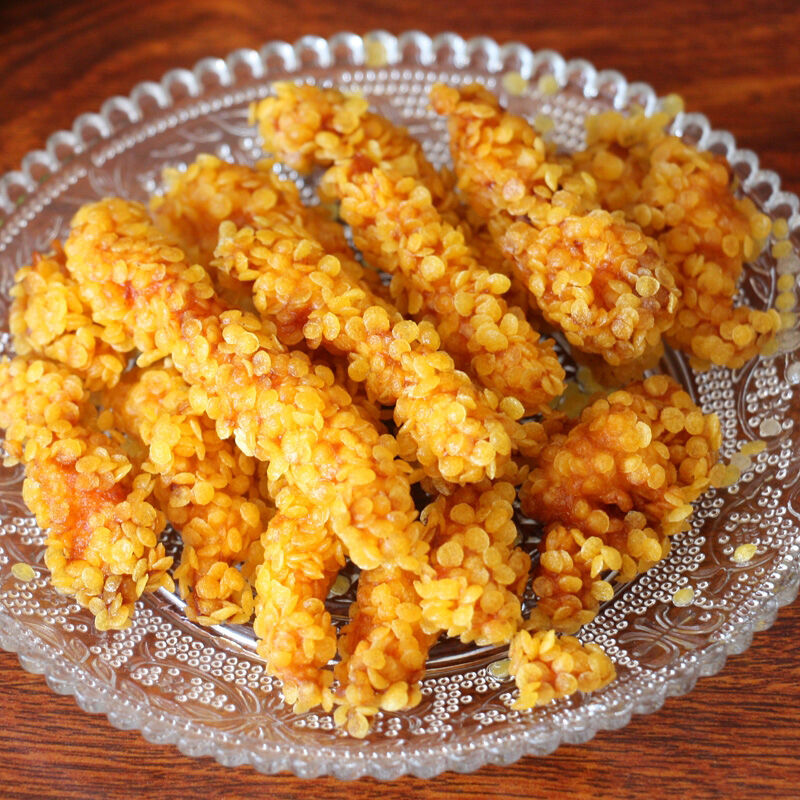 Des miettes de pain Panko japonaises haut de gamme avec une taille de particules uniforme de 4 à 6 mm, une faible teneur en calories et une certification ISO HACCP casher