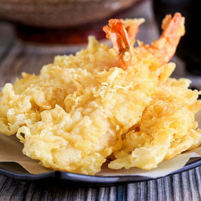 Tempura au style japonais. Farine Tempura.