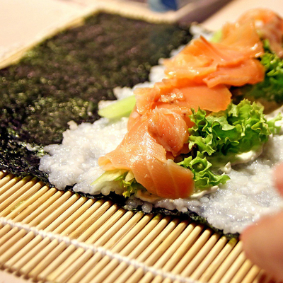 Algues à la torréfaction vert foncé Nori Disponibilité Ingrédients de sushis en rouleau