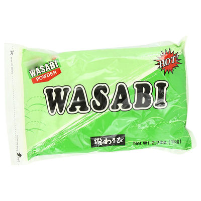 Poudre de wasabi pur avec une saveur épicée et piquante pour une cuisine polyvalente de couleur vert clair