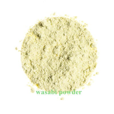 Poudre de wasabi de style japonais avec extrait de Wasabia Japonica, saveur traditionnelle